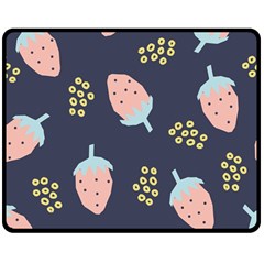 Strawberry Fields Double Sided Fleece Blanket (Medium) 