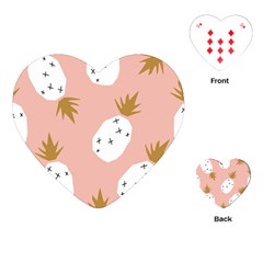 Pineapple Fields Playing Cards Single Design (heart) by andStretch