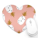 Pineapple Fields Heart Mousepads Front