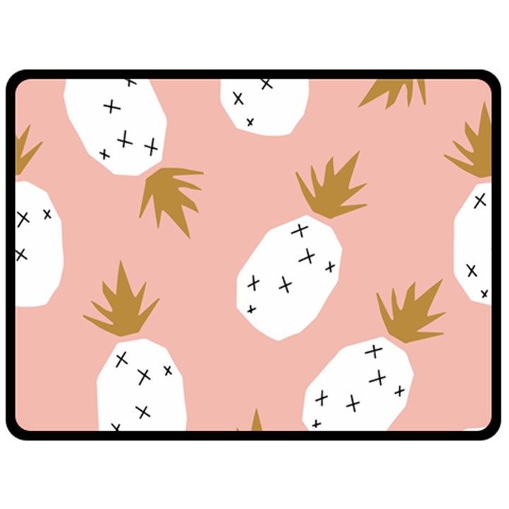 Pineapple Fields Fleece Blanket (Large) 