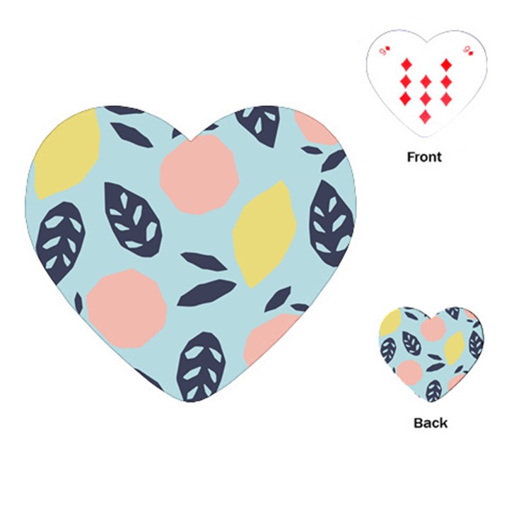 Orchard Fruits Playing Cards Single Design (Heart)