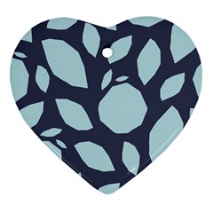 Orchard Fruits In Blue Ornament (heart) by andStretch