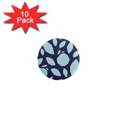 Orchard Fruits In Blue 1  Mini Magnet (10 Pack)  by andStretch