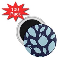 Orchard Fruits In Blue 1 75  Magnets (100 Pack)  by andStretch