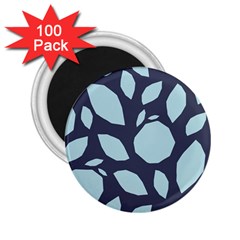 Orchard Fruits In Blue 2 25  Magnets (100 Pack)  by andStretch