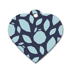 Orchard Fruits In Blue Dog Tag Heart (two Sides) by andStretch