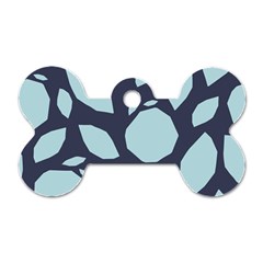 Orchard Fruits In Blue Dog Tag Bone (one Side) by andStretch