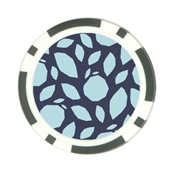 Orchard Fruits In Blue Poker Chip Card Guard by andStretch