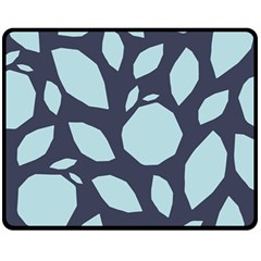 Orchard Fruits In Blue Fleece Blanket (medium)  by andStretch