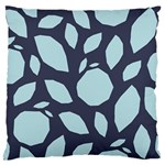 Orchard Fruits in Blue Standard Flano Cushion Case (One Side) Front