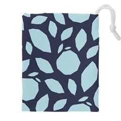 Orchard Fruits In Blue Drawstring Pouch (4xl) by andStretch