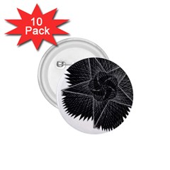 Black Rose 1 75  Buttons (10 Pack) by Sabelacarlos