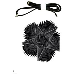 Black Rose Shoulder Sling Bag by Sabelacarlos