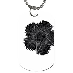 Black Rose Dog Tag (one Side) by Sabelacarlos