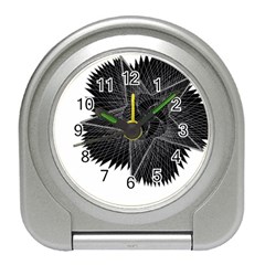 Black Rose Travel Alarm Clock by Sabelacarlos