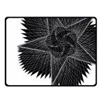 Black Rose Fleece Blanket (Small) 50 x40  Blanket Front