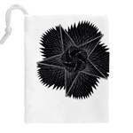 Black Rose Drawstring Pouch (4XL) Back