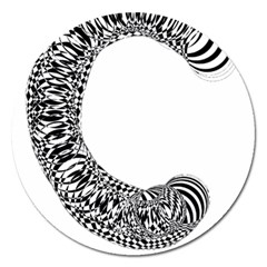 Letter C  Magnet 5  (round) by Sabelacarlos