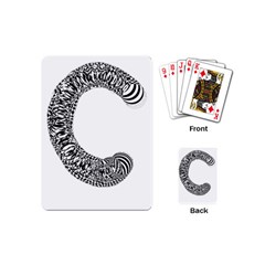 Letter C  Playing Cards Single Design (mini) by Sabelacarlos