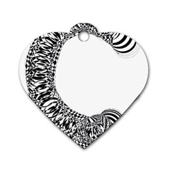 Letter C  Dog Tag Heart (two Sides) by Sabelacarlos