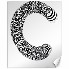 Letter C  Canvas 11  X 14  by Sabelacarlos