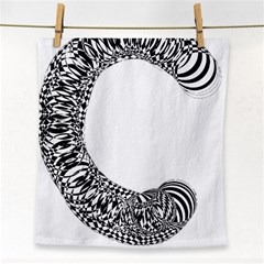 Letter C  Face Towel by Sabelacarlos