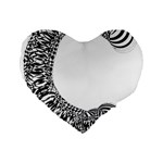 Letter C  Standard 16  Premium Heart Shape Cushions Front