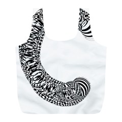 Letter C  Full Print Recycle Bag (l) by Sabelacarlos