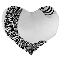 Letter C  Large 19  Premium Heart Shape Cushions by Sabelacarlos