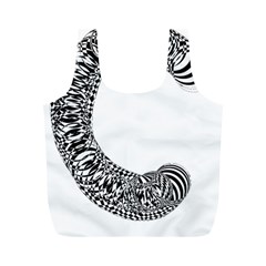 Letter C  Full Print Recycle Bag (m) by Sabelacarlos