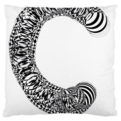 Letter C  Standard Flano Cushion Case (one Side) by Sabelacarlos