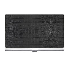 Black Alligator Skin Business Card Holder by LoolyElzayat