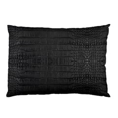 Black Alligator Skin Pillow Case by LoolyElzayat