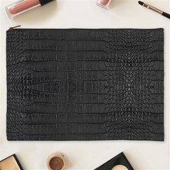 Black Alligator Skin Cosmetic Bag (xxxl) by LoolyElzayat