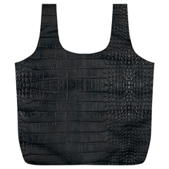 Black Alligator Skin Full Print Recycle Bag (xl) by LoolyElzayat