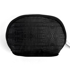 Black Alligator Skin Accessory Pouch (medium) by LoolyElzayat