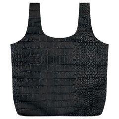 Black Alligator Skin Full Print Recycle Bag (xxl) by LoolyElzayat