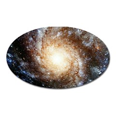 Galaxy Space Oval Magnet by Sabelacarlos