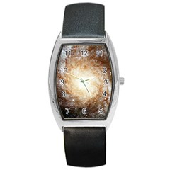 Galaxy Space Barrel Style Metal Watch by Sabelacarlos