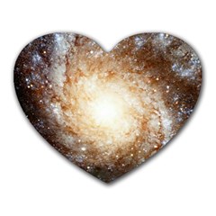 Galaxy Space Heart Mousepads by Sabelacarlos