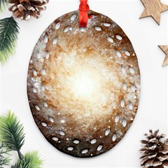 Galaxy Space Ornament (oval Filigree) by Sabelacarlos