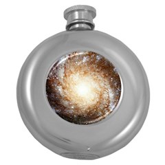 Galaxy Space Round Hip Flask (5 Oz) by Sabelacarlos