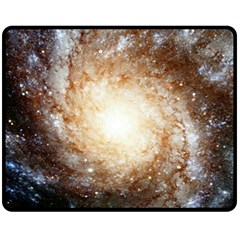 Galaxy Space Fleece Blanket (medium)  by Sabelacarlos