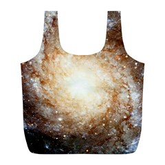 Galaxy Space Full Print Recycle Bag (l) by Sabelacarlos