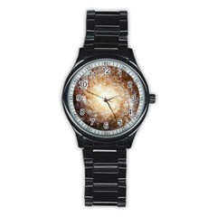 Galaxy Space Stainless Steel Round Watch by Sabelacarlos