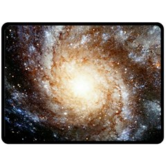 Galaxy Space Double Sided Fleece Blanket (large)  by Sabelacarlos