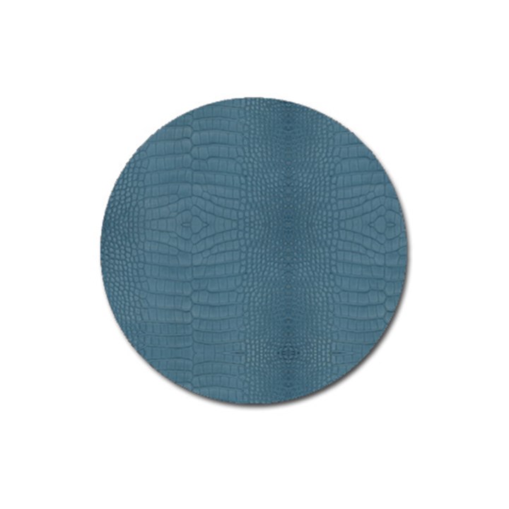 Turquoise Alligator Skin Magnet 3  (Round)