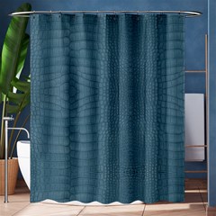 Turquoise Alligator Skin Shower Curtain 60  X 72  (medium)  by LoolyElzayat