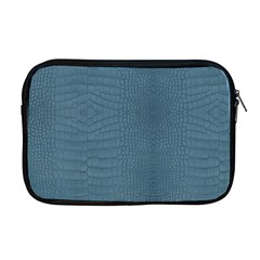 Turquoise Alligator Skin Apple Macbook Pro 17  Zipper Case by LoolyElzayat