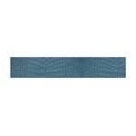 Turquoise Alligator Skin Flano Scarf (Mini) Front